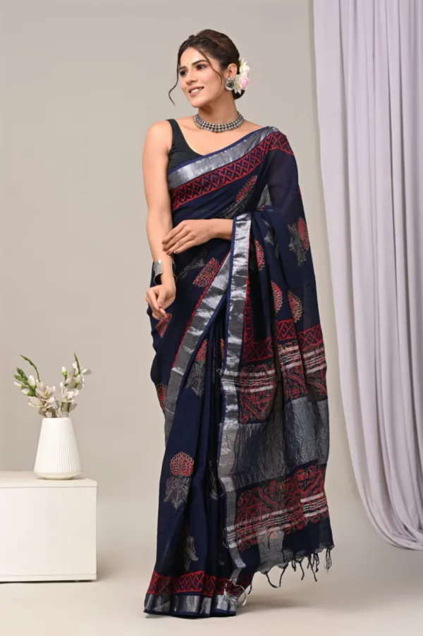 Pure linen sarees with price
