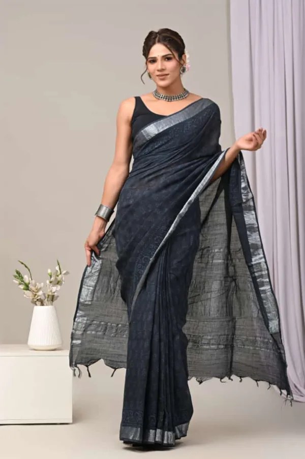 Buy linen sarees online