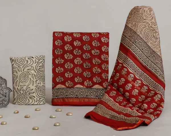 Chanderi Silk Suit Material Online