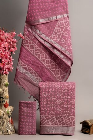 Raspberry Rose Linen Suit