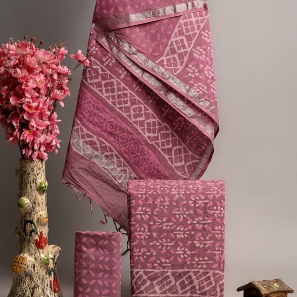 Raspberry Rose Linen Suit