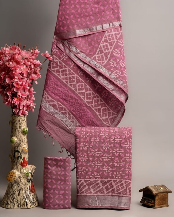 Raspberry Rose Linen Suit