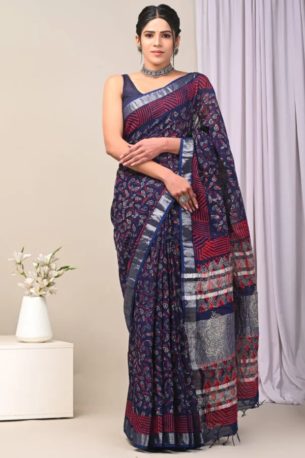 Linen Sarees with price