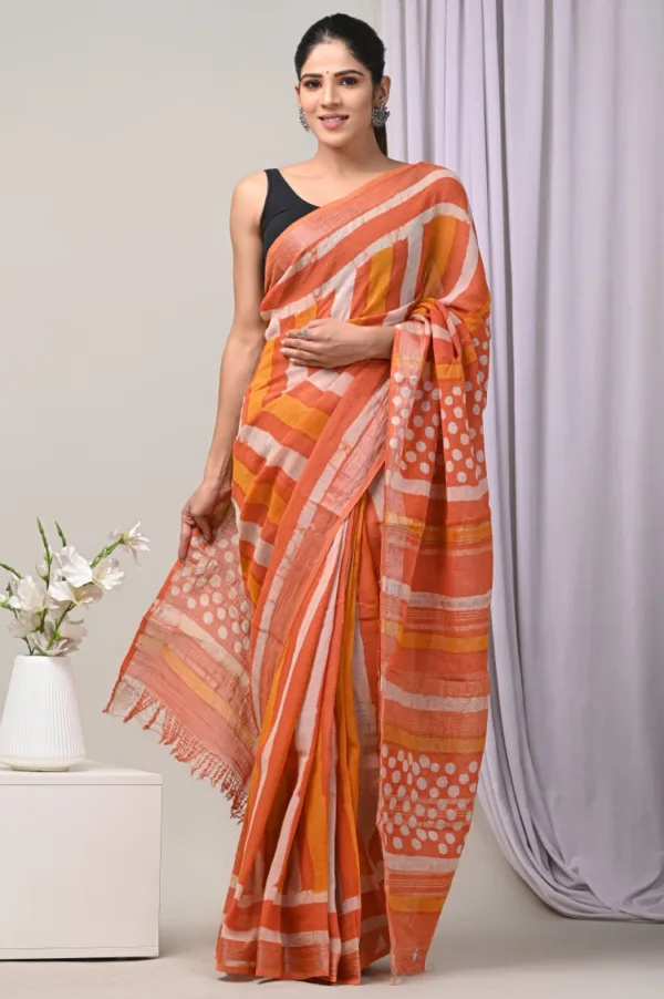 linen sarees online shopping
