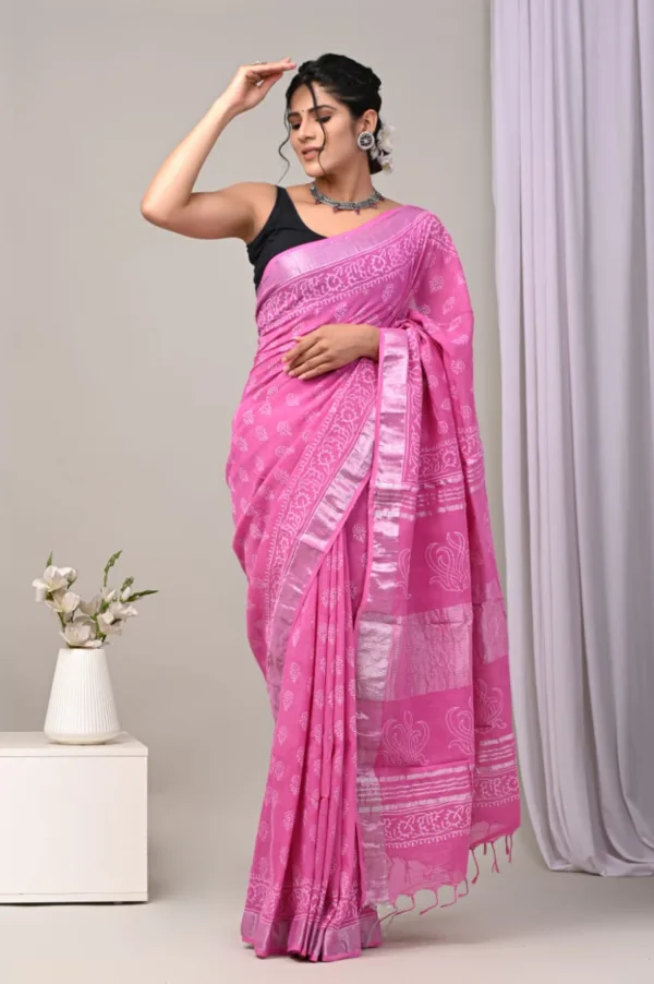 Linen sarees below 1500