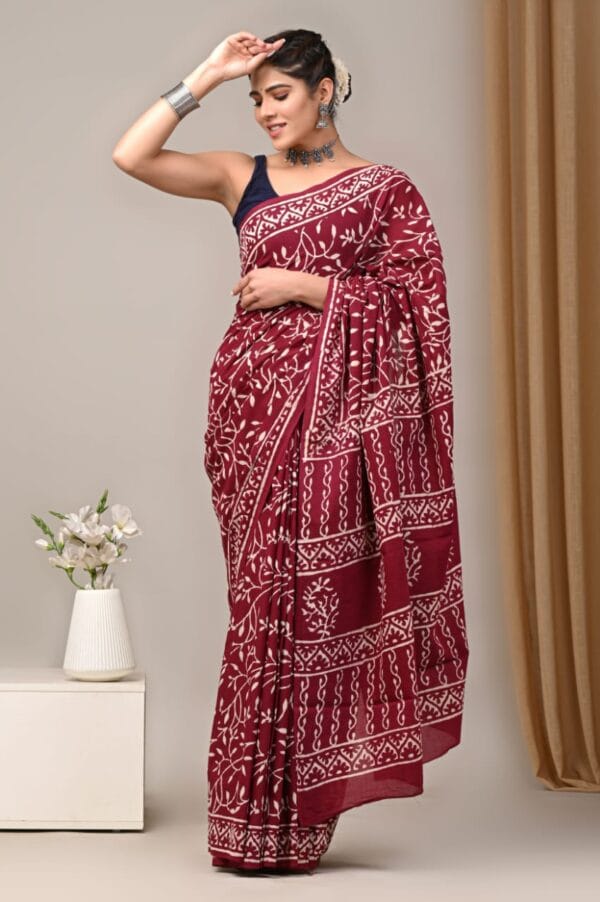 Dabu Print Saree