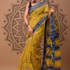Maheshwari_sarees-gov2 Bee Yellow Maheshwari Silk Saree