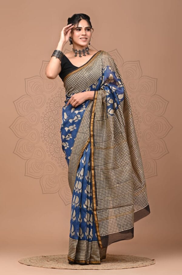 Pure Chanderi Silk Saree