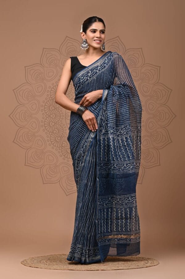 Block Printed Kota Sarees