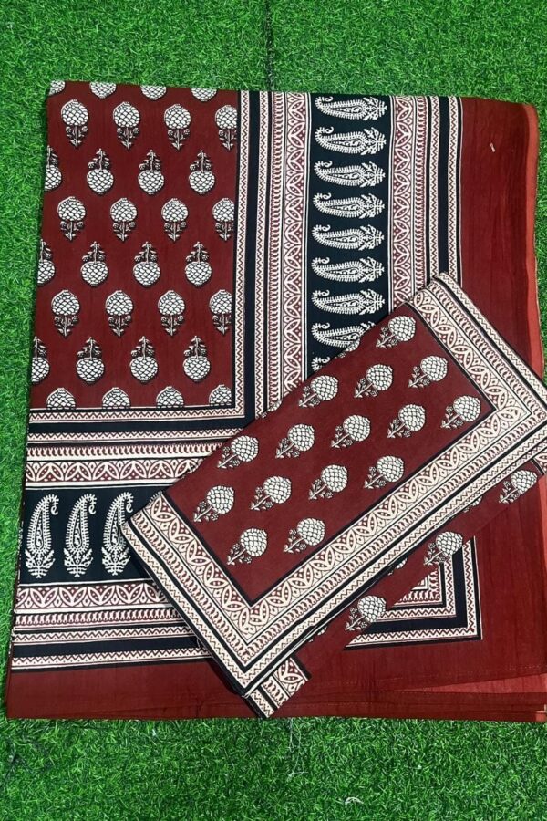 Hand Block Printed Cotton Bedsheet