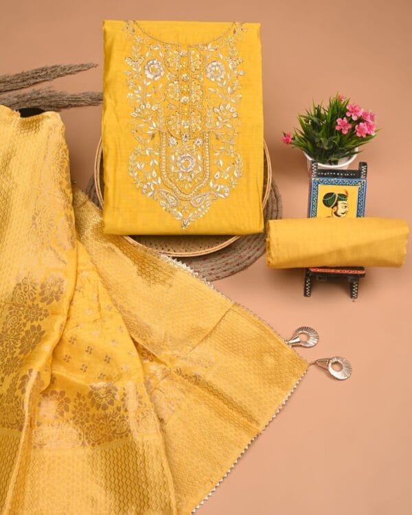 Yellow Gota Patti Suit