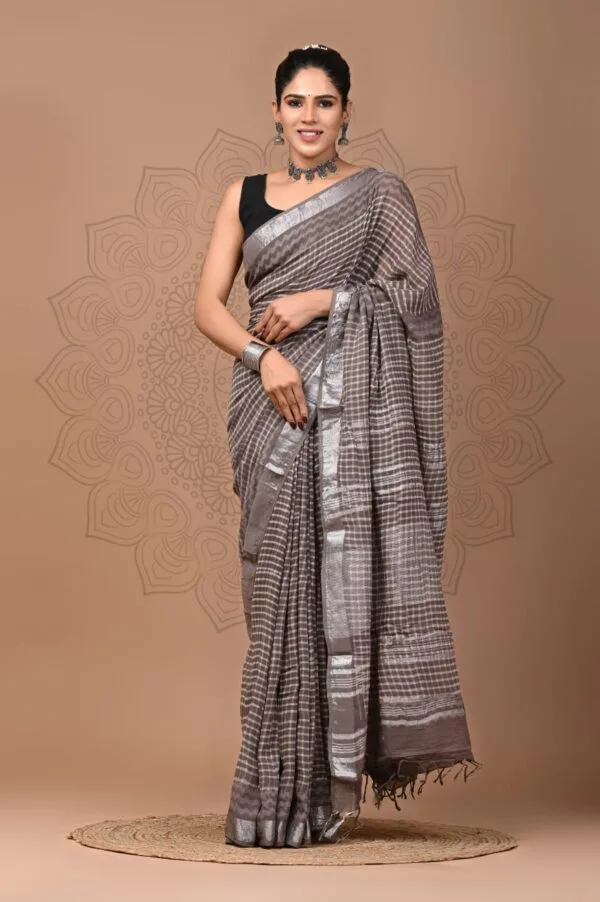 Pure Linen Sarees in Wholesale Price