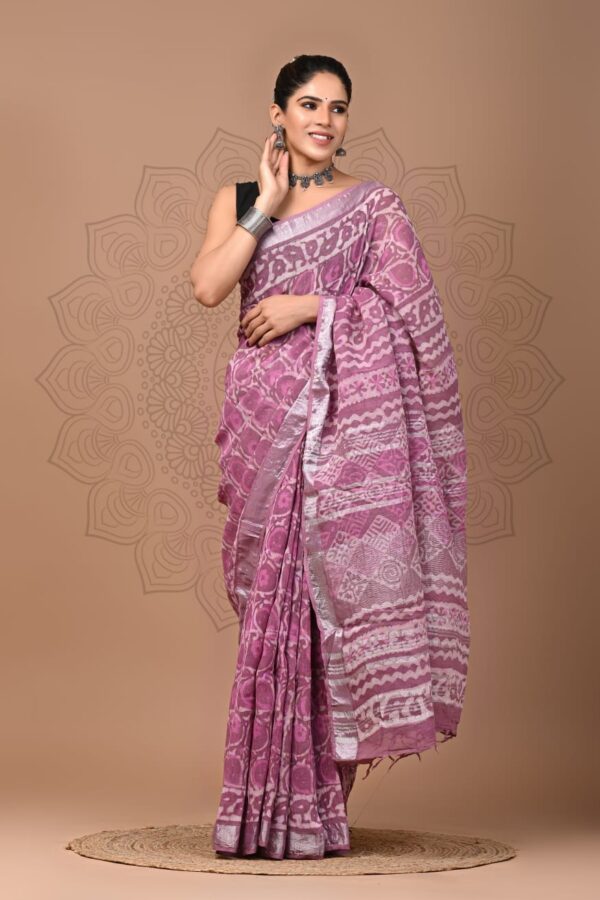 100 Pure Linen Sarees