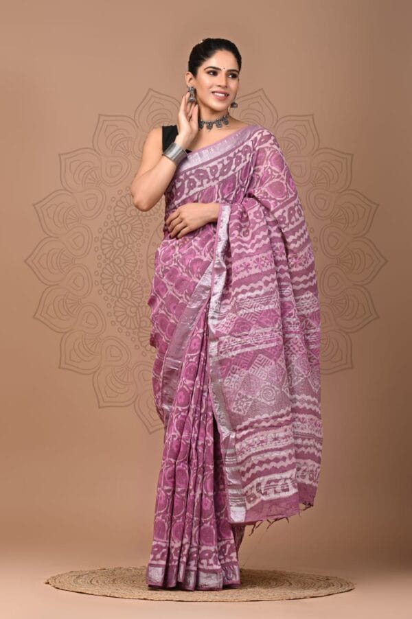 100 Pure Linen Sarees