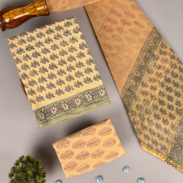 DSC_3971 copy Clay Brown Cotton Suit With Kota Doria Dupatta