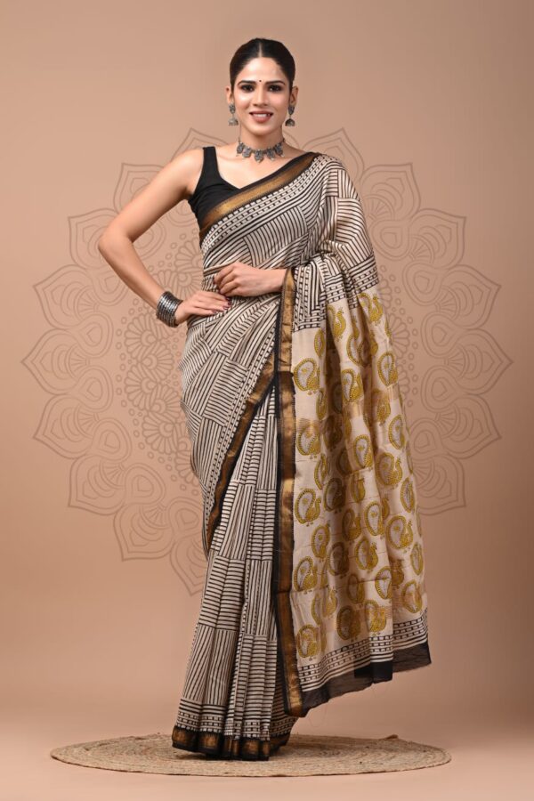 Martini Maheshwari Silk Saree