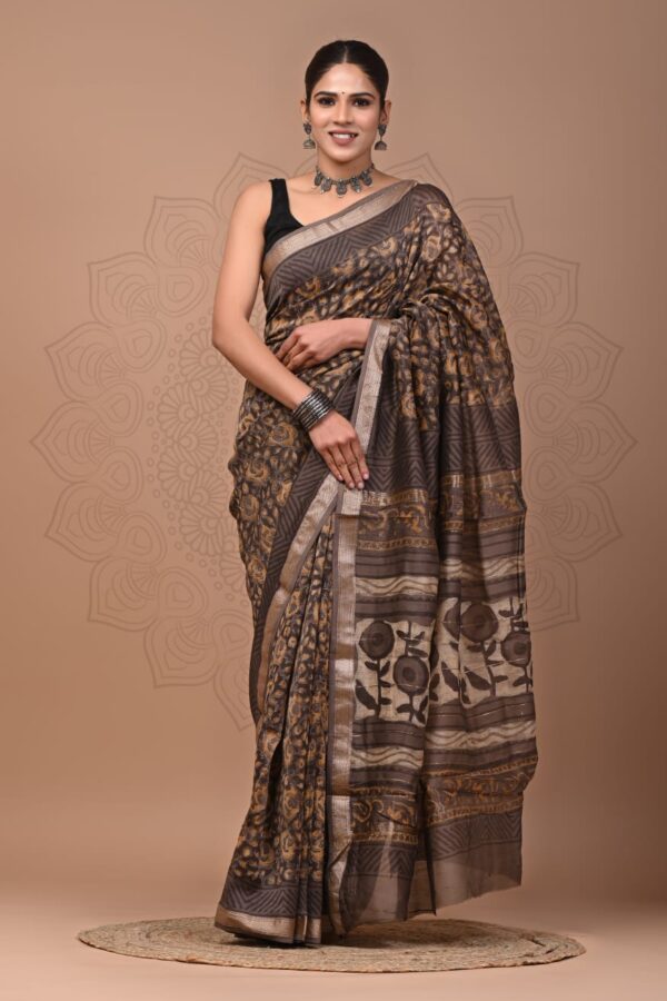 Thunder Maheshwari Silk Saree