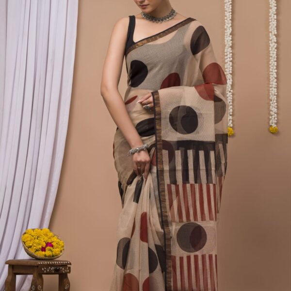 Sandrift Kota Doria Saree