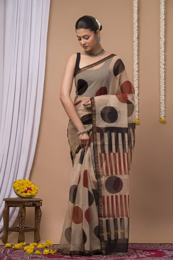 Sandrift Kota Doria Saree