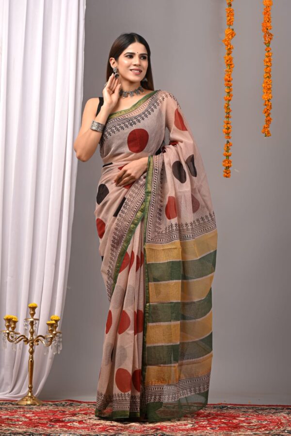 Rodeo Dust Kota Doria Saree
