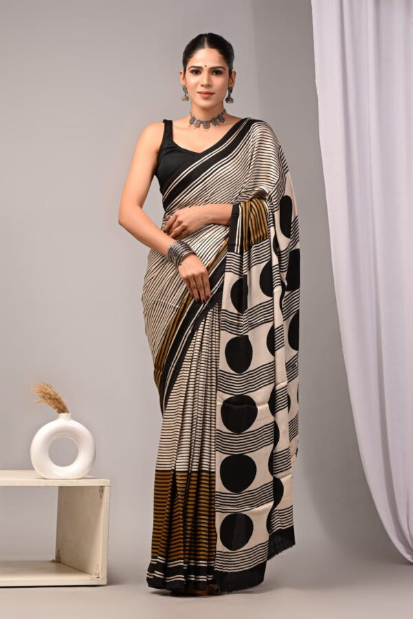 Rodeo Dust Modal Silk Saree