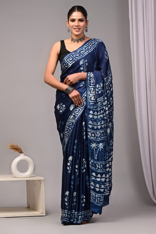 Cloud Burst Modal Silk Saree