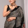 Black Cow Modal Silk Saree