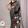 Black Cow Modal Silk Saree