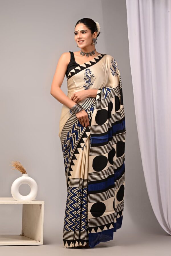 Desert Sand Modal Silk Saree