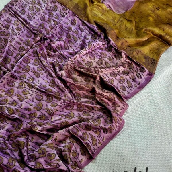 Dusty Lavender Modal Silk Saree