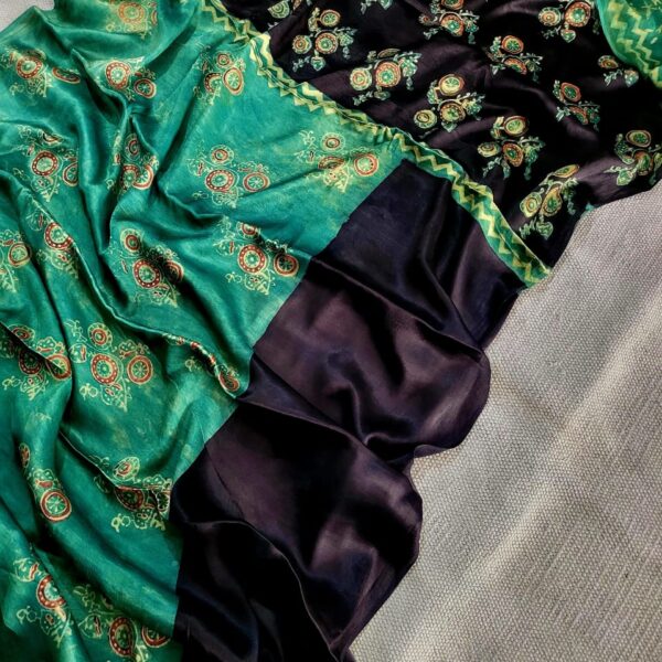 Elf Green Modal Silk Saree