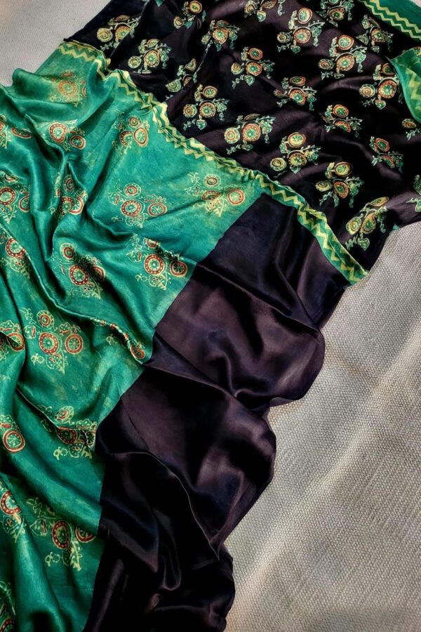 Elf Green Modal Silk Saree