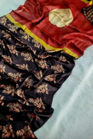 Purple Taupe Modal Silk Saree