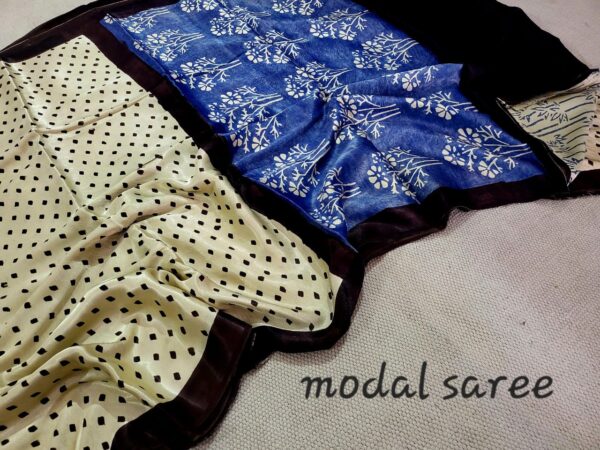 Vanilla Modal Silk Saree