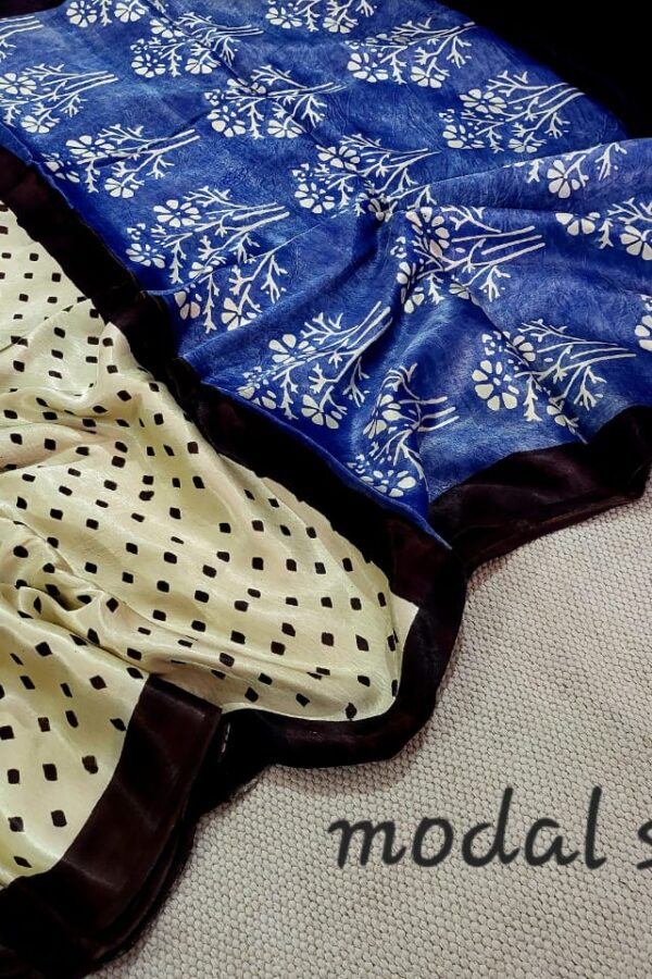 Vanilla Modal Silk Saree