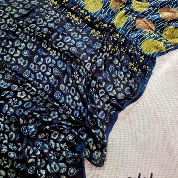 Nile Blue Modal Silk Saree