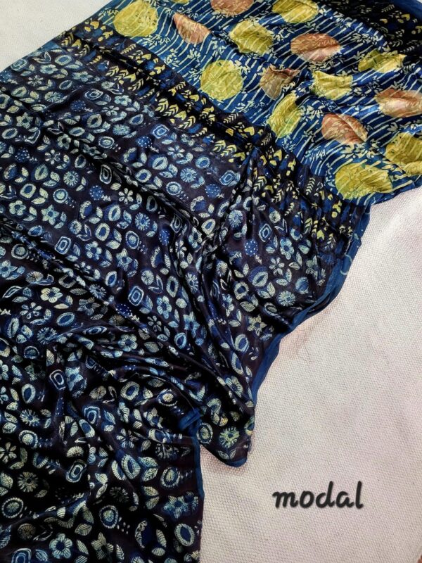Nile Blue Modal Silk Saree