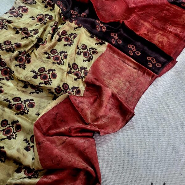 Green Smoke Modal Silk Saree