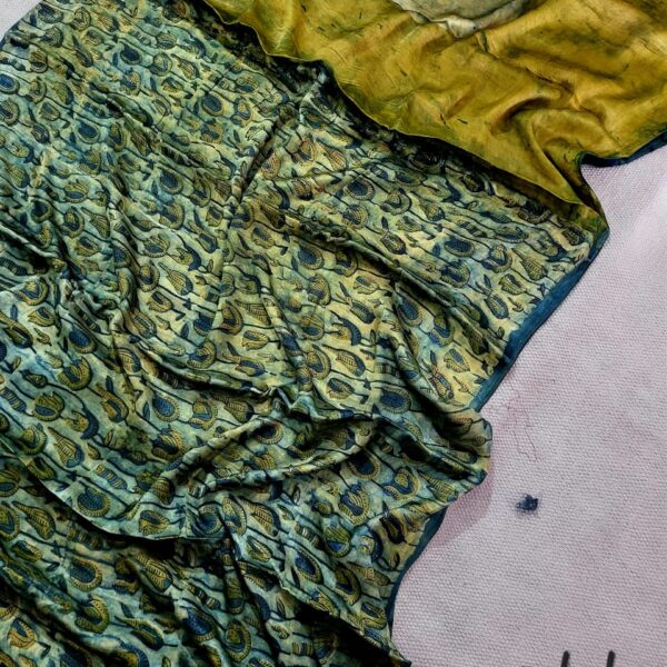 Hazel Green Modal Silk Saree