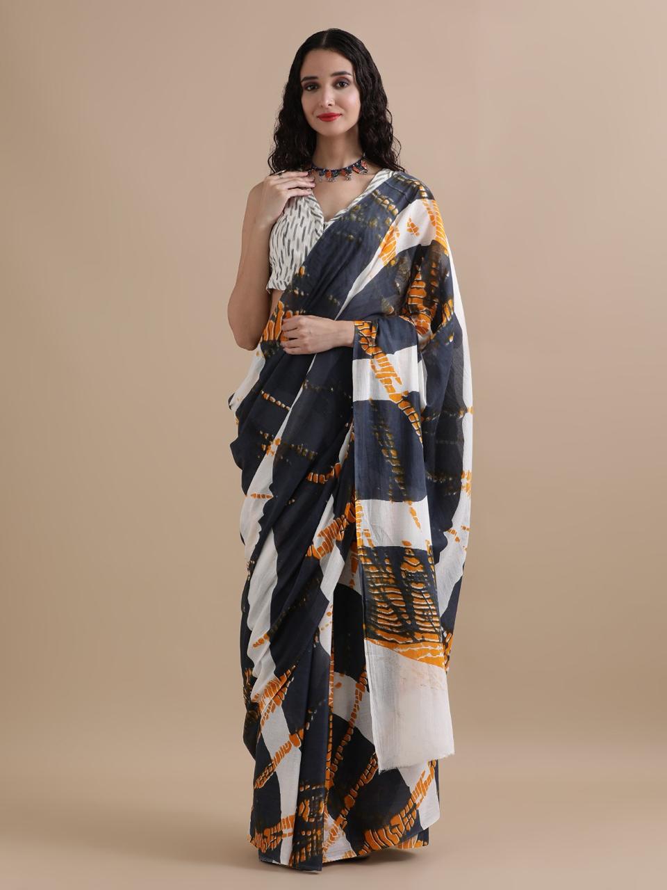 Gunmetal Mul Mul Cotton Sarees 1 Gunmetal Mul Mul Cotton Sarees