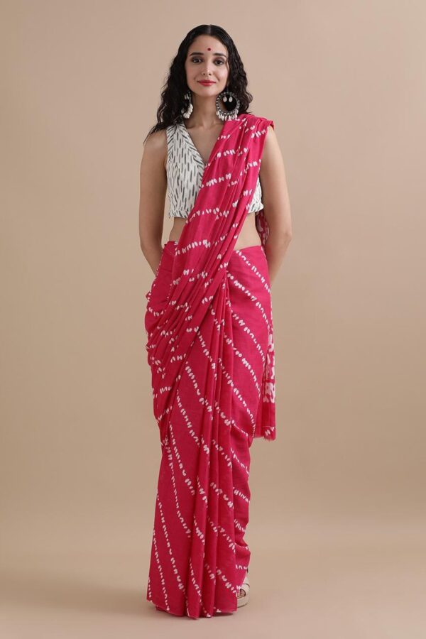 Medium Violet Red Soft Cotton Sarees