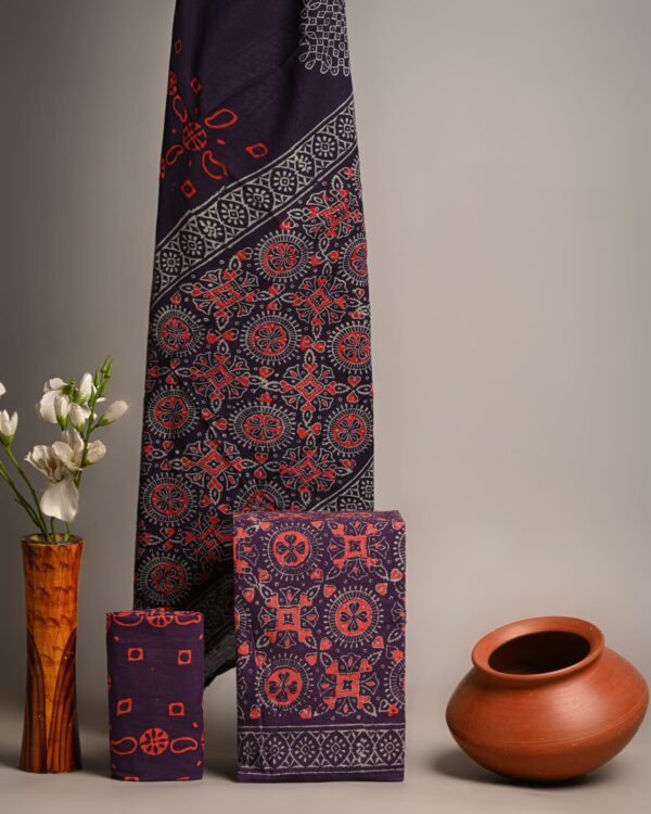 Mirage cambric cotton suit with dupatta