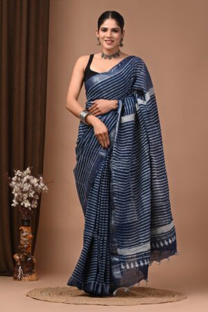 Comet Linen saree