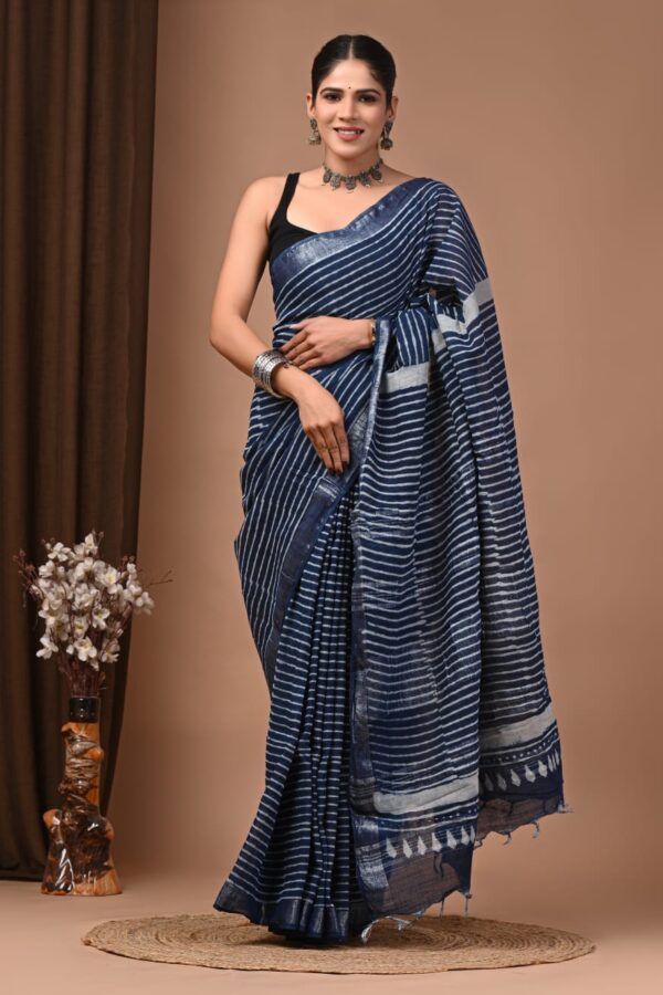 Comet Linen saree