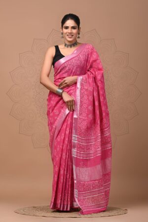 Deep Carmine Linen Cotton