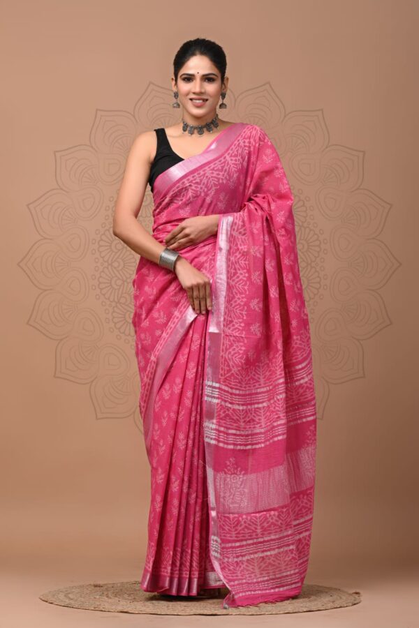 Deep Carmine Linen Cotton