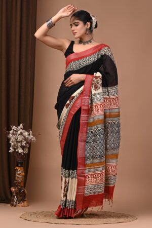 Night Linen Saree