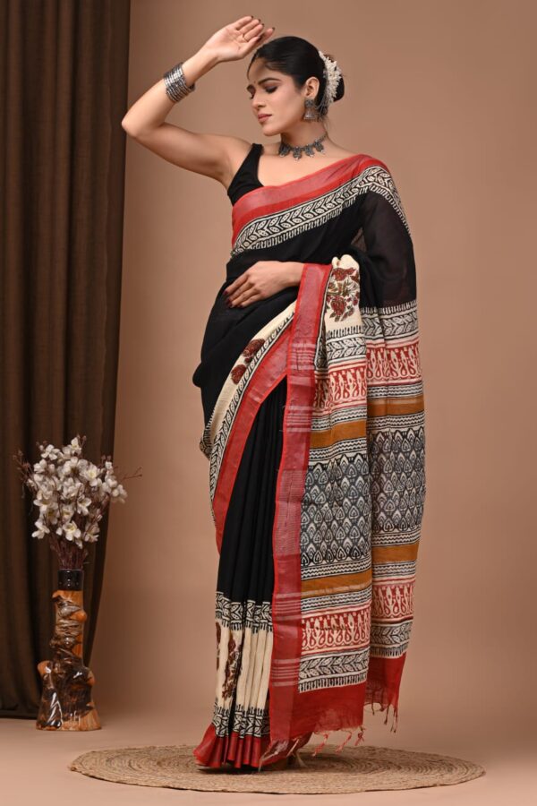 Night Linen Saree