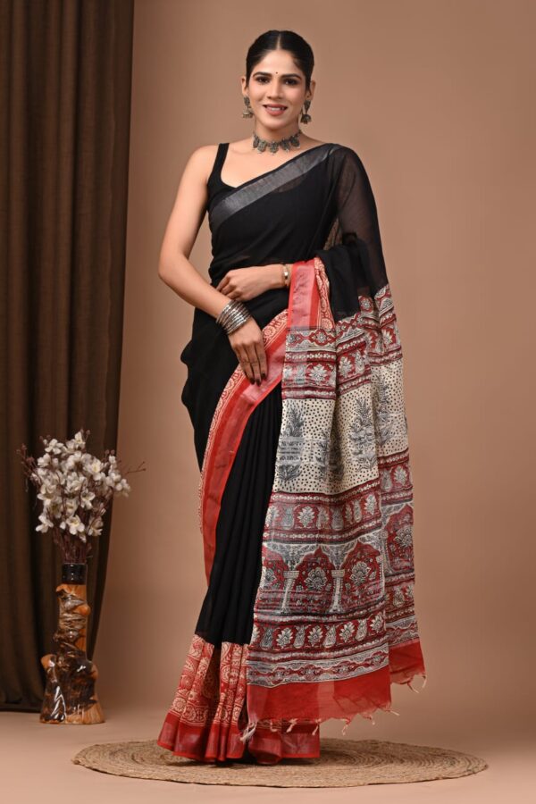 Cinder Linen Saree