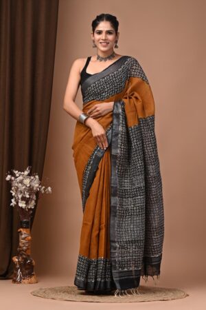 Cocoa Brown Linen Suit